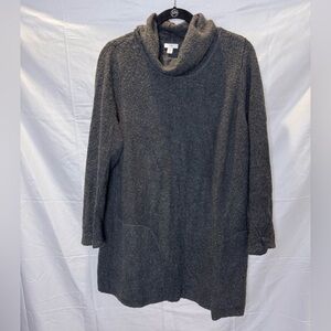 J. Jill Dark Gray Cowl Neck Sweater